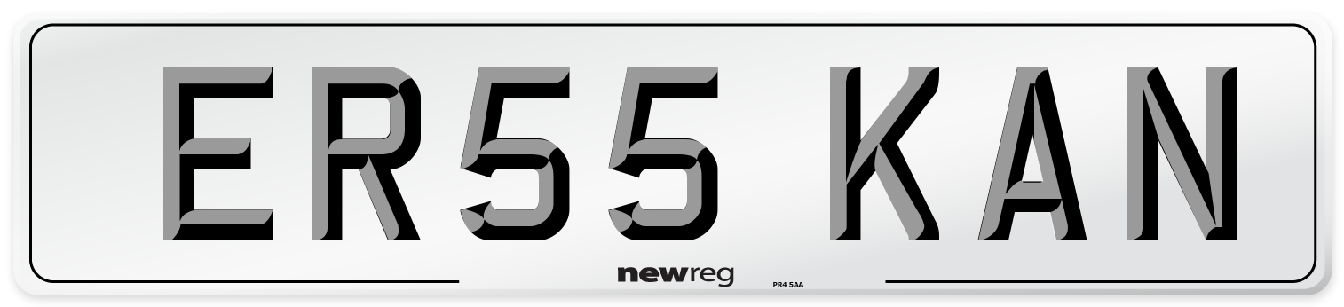 ER55 KAN Number Plate from New Reg